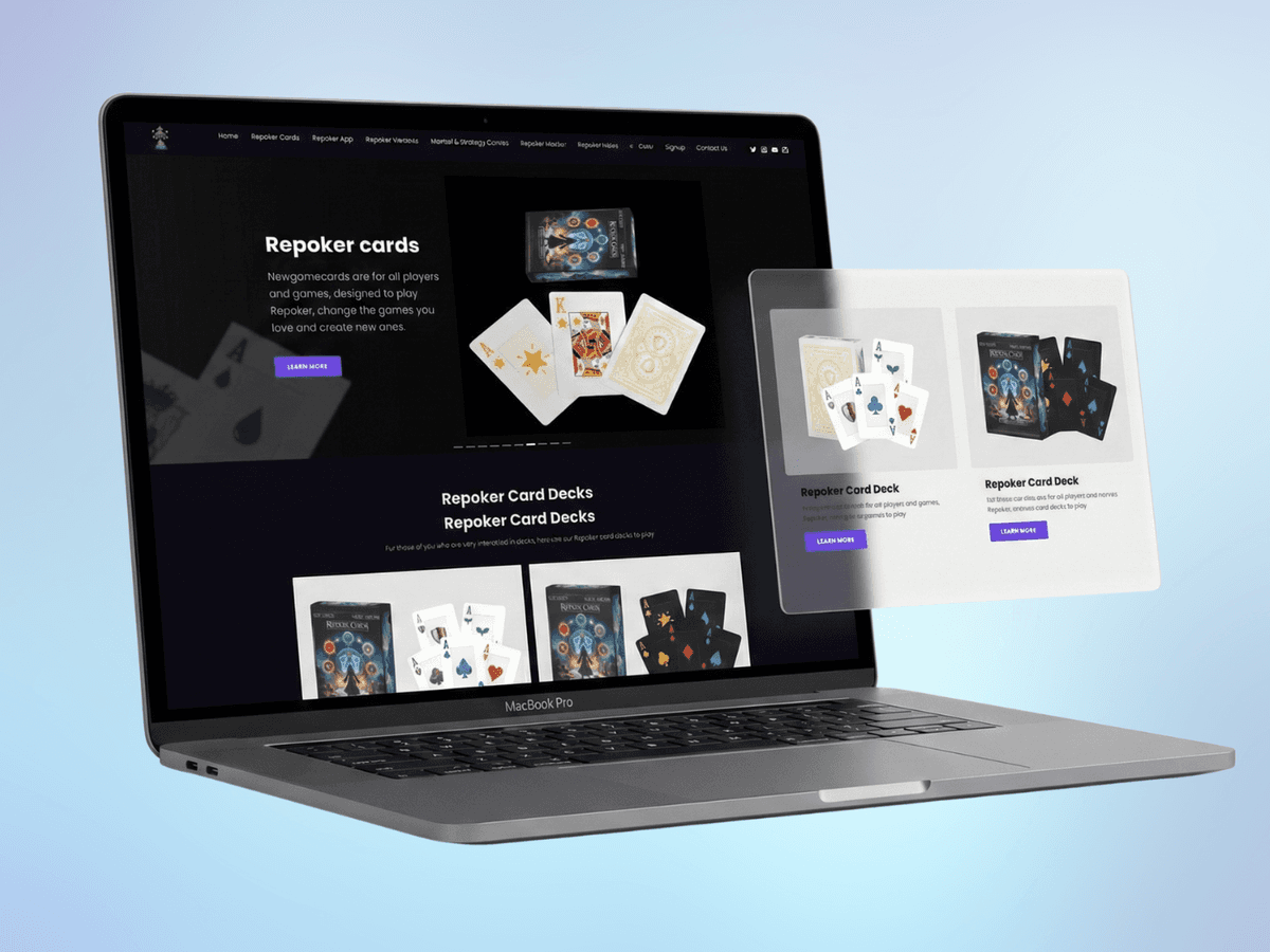 New Game Cards E-commerce