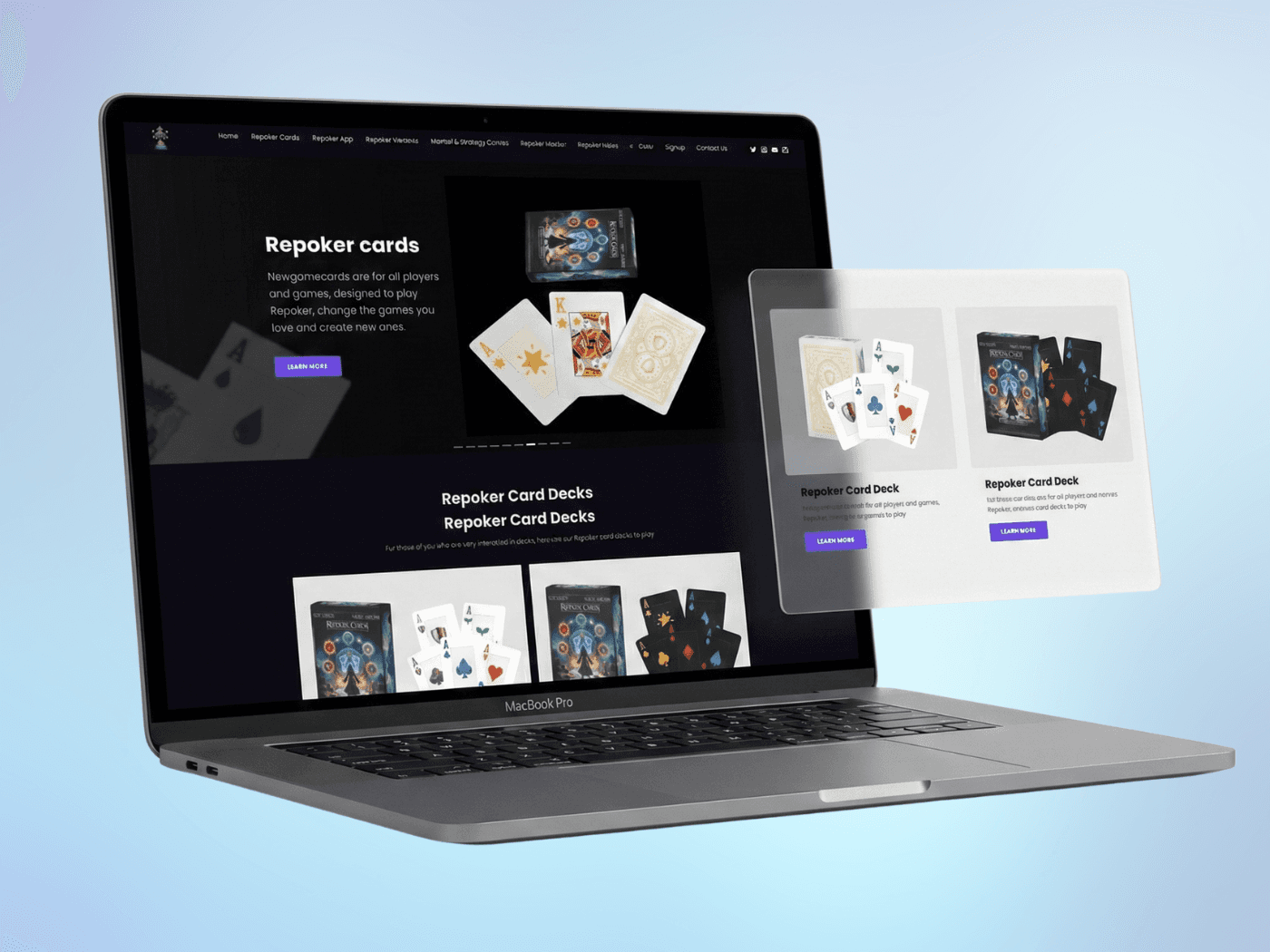 New Game Cards — Interactive E-commerce Experience