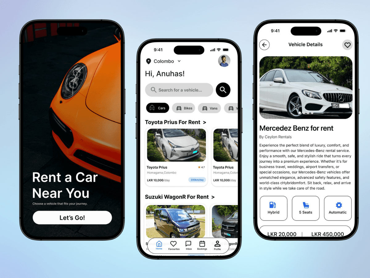 Rent Hub - Vehicle Rental App